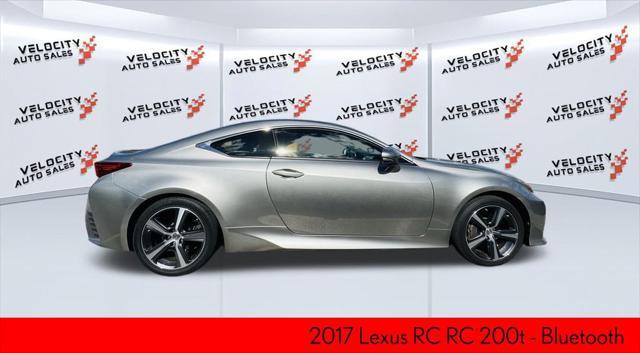 used 2017 Lexus RC 200t car, priced at $18,788