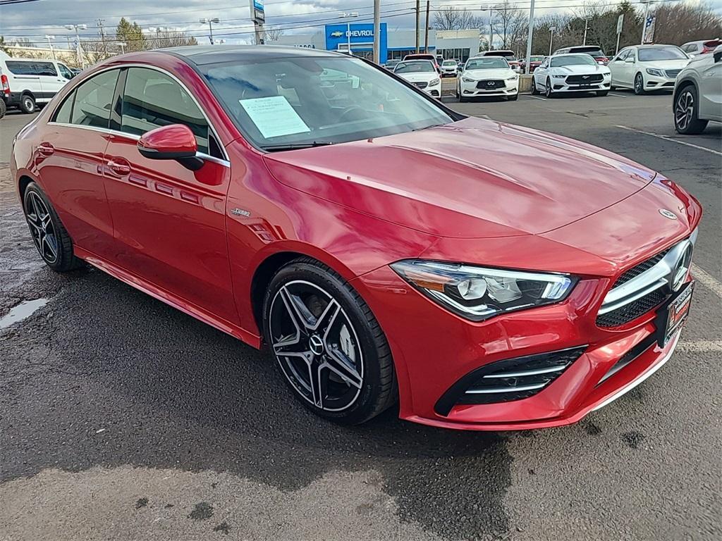 used 2022 Mercedes-Benz AMG CLA 35 car, priced at $35,990