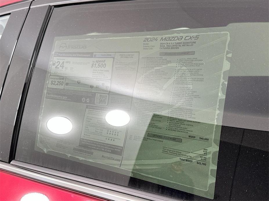 used 2024 Mazda CX-5 car, priced at $37,815