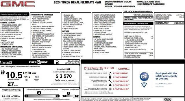 used 2024 GMC Yukon car, priced at $88,000