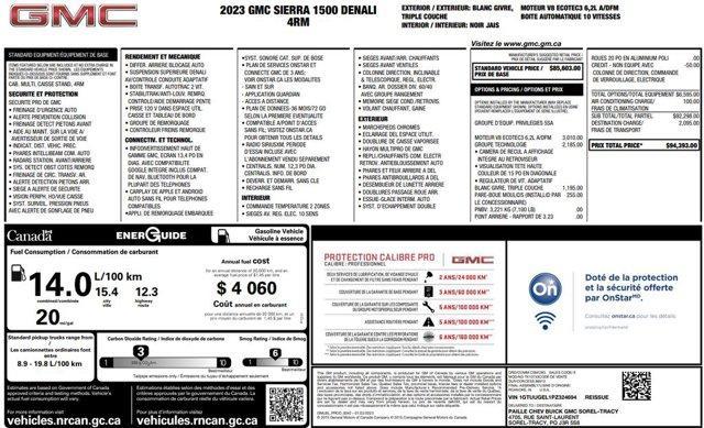 used 2023 GMC Sierra 1500 car, priced at $54,500