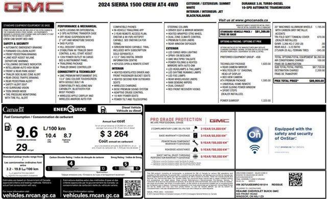 used 2024 GMC Sierra 1500 car, priced at $57,857