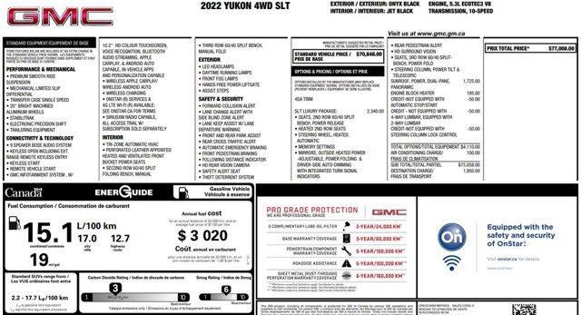 used 2022 GMC Yukon car, priced at $49,000