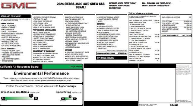 used 2024 GMC Sierra 3500 car, priced at $67,500