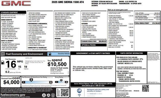 used 2025 GMC Sierra 1500 car, priced at $64,500