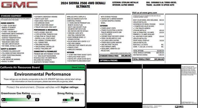 used 2024 GMC Sierra 2500 car, priced at $77,500