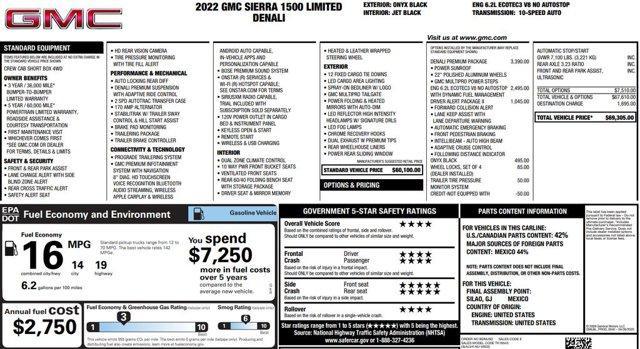 used 2022 GMC Sierra 1500 Limited car, priced at $43,000