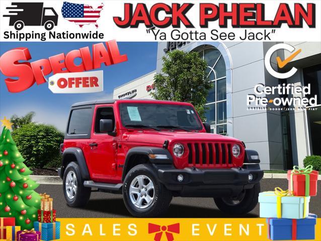 used 2021 Jeep Wrangler car, priced at $27,490