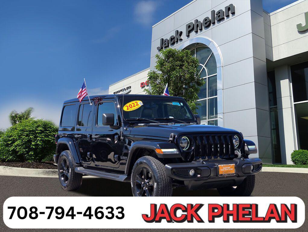 used 2022 Jeep Wrangler Unlimited car, priced at $36,595