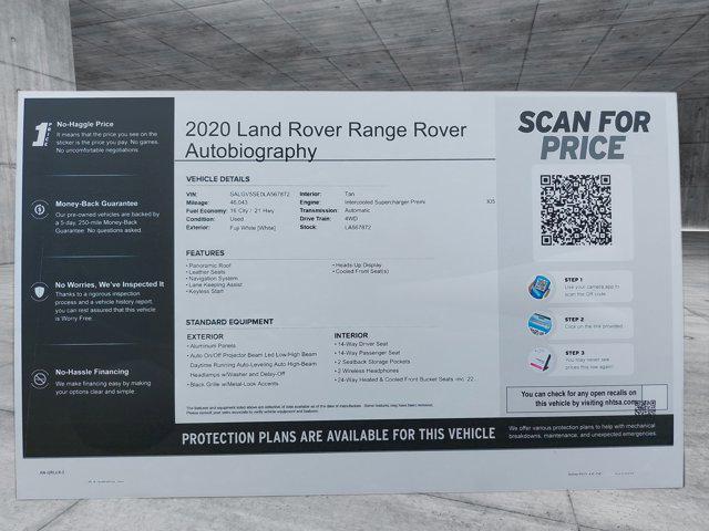 used 2020 Land Rover Range Rover car, priced at $56,990