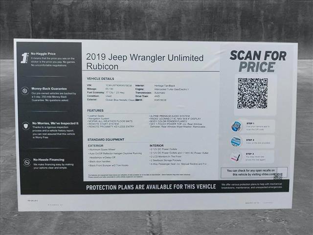 used 2019 Jeep Wrangler Unlimited car, priced at $30,990