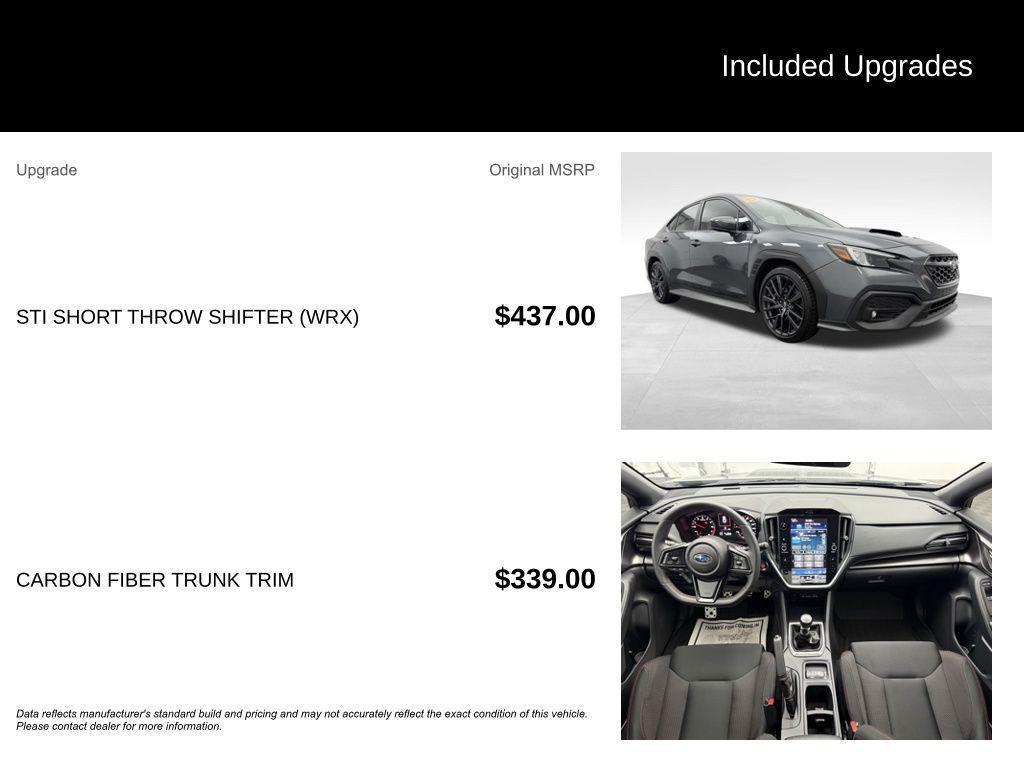 used 2024 Subaru WRX car, priced at $30,718