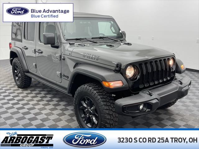 used 2022 Jeep Wrangler Unlimited car, priced at $35,982