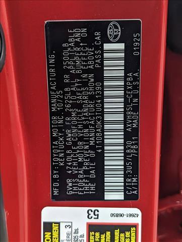 new 2026 Toyota Camry car, priced at $44,273