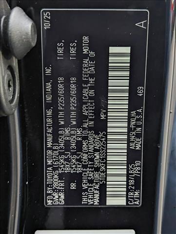 new 2025 Toyota Sienna car, priced at $60,543