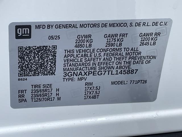 new 2026 Chevrolet Equinox car, priced at $34,580