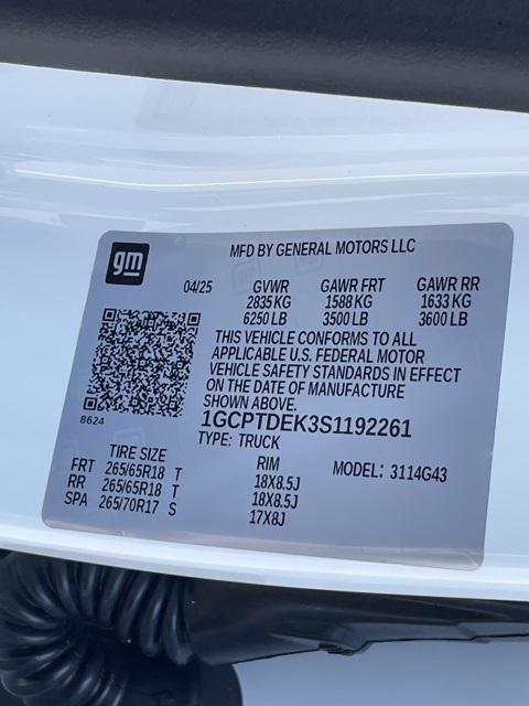new 2025 Chevrolet Colorado car, priced at $47,660