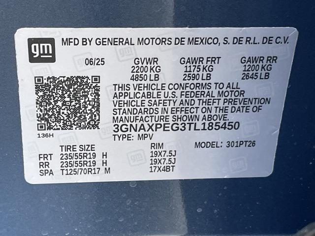 new 2026 Chevrolet Equinox car, priced at $33,295