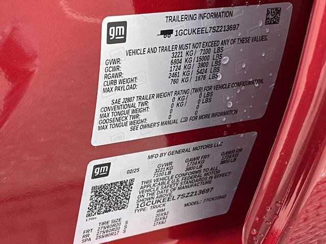 new 2025 Chevrolet Silverado 1500 car, priced at $81,406