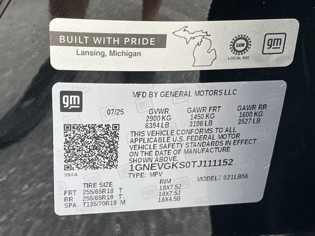 new 2026 Chevrolet Traverse car, priced at $45,845