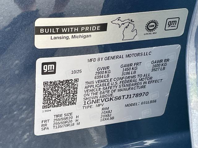 new 2026 Chevrolet Traverse car, priced at $48,130