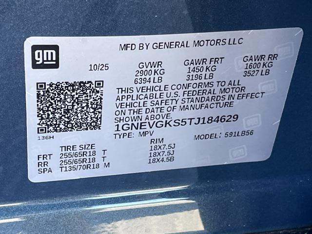 new 2026 Chevrolet Traverse car, priced at $46,240