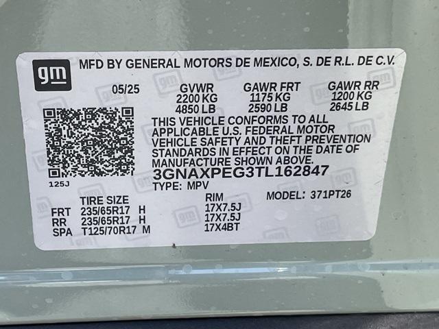 new 2026 Chevrolet Equinox car, priced at $33,340