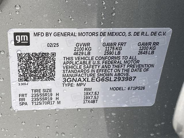 new 2025 Chevrolet Equinox car, priced at $36,175