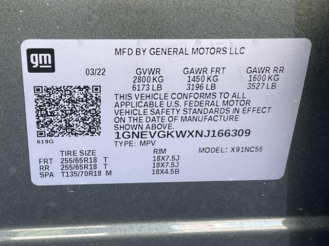 used 2022 Chevrolet Traverse car, priced at $32,900
