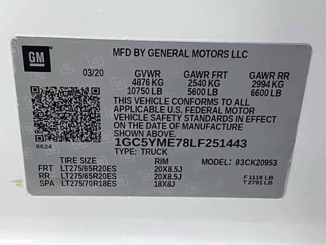 used 2020 Chevrolet Silverado 2500 car, priced at $42,711