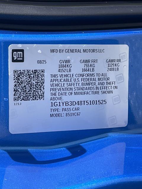 new 2026 Chevrolet Corvette car, priced at $95,470