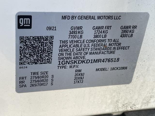used 2021 Chevrolet Suburban car, priced at $50,900
