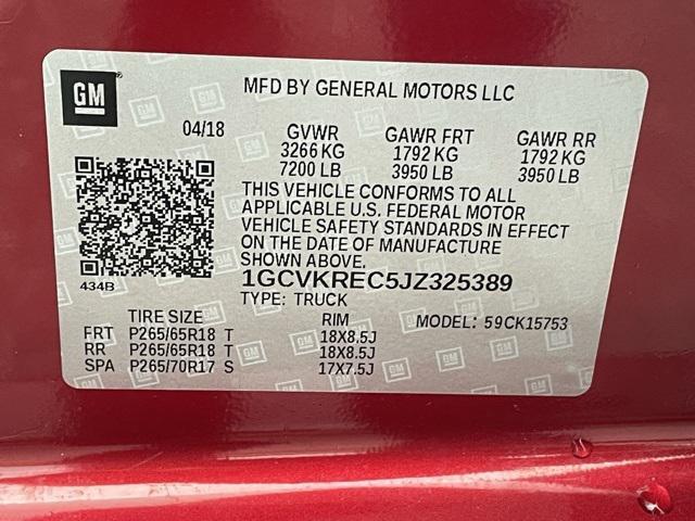 used 2018 Chevrolet Silverado 1500 car, priced at $27,995