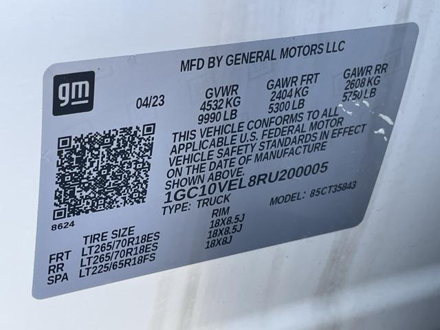 used 2024 Chevrolet Silverado EV car, priced at $49,900