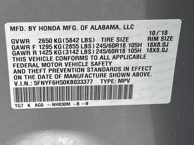 used 2019 Honda Pilot car, priced at $23,900