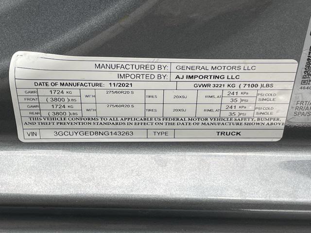 used 2022 Chevrolet Silverado 1500 car, priced at $51,900