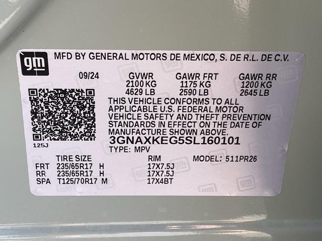 new 2025 Chevrolet Equinox car, priced at $30,930