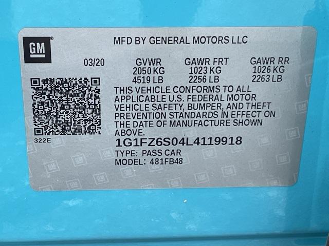 used 2020 Chevrolet Bolt EV car, priced at $14,900