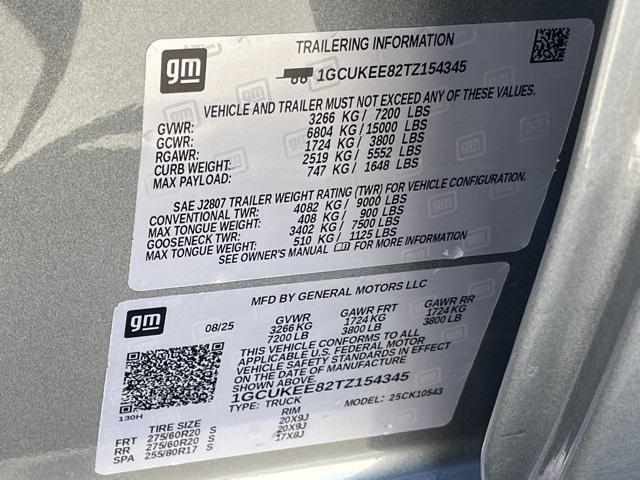 new 2026 Chevrolet Silverado 1500 car, priced at $79,150