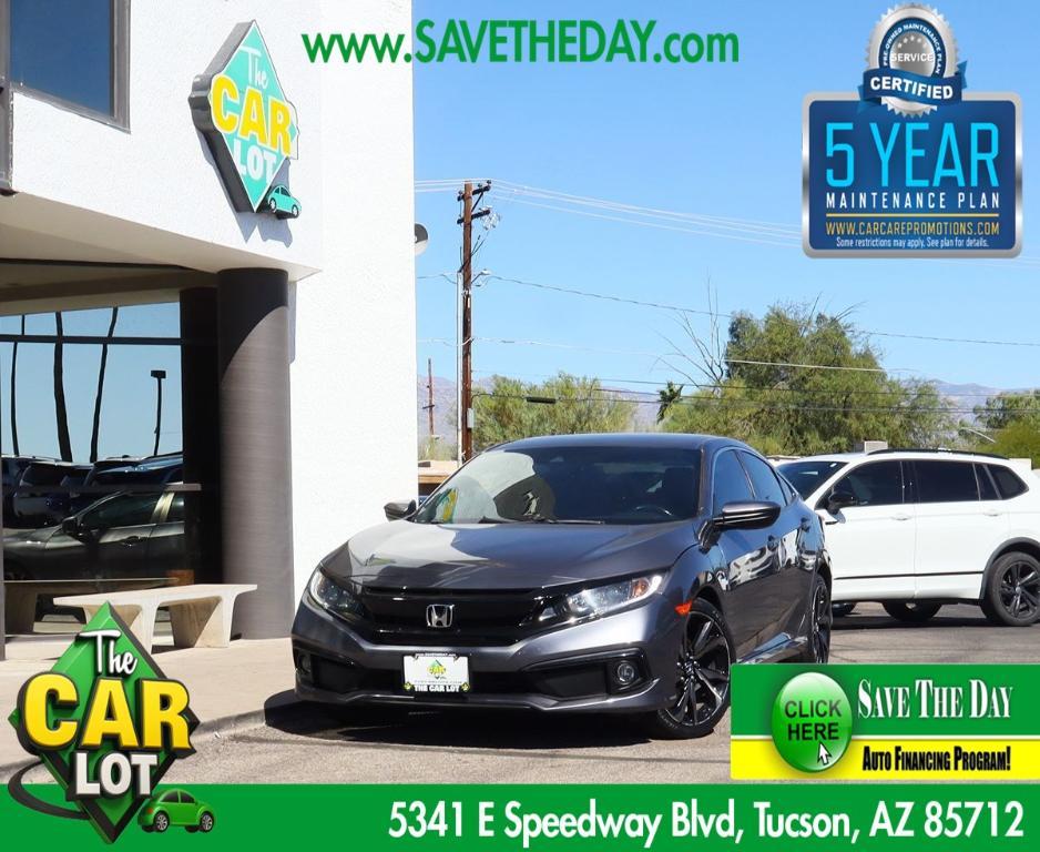 used 2021 Honda Civic car, priced at $17,841