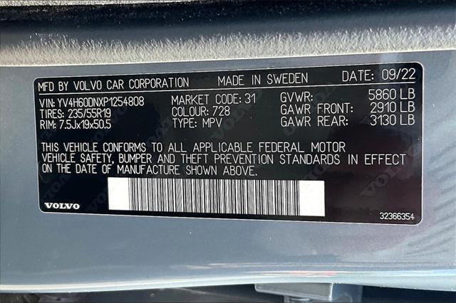 used 2023 Volvo XC60 Recharge Plug-In Hybrid car, priced at $38,103