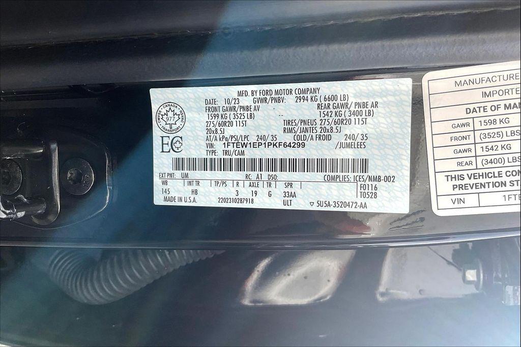 used 2023 Ford F-150 car, priced at $45,398