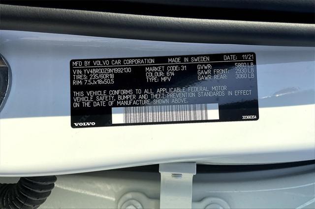 used 2022 Volvo XC60 Recharge Plug-In Hybrid car, priced at $32,385