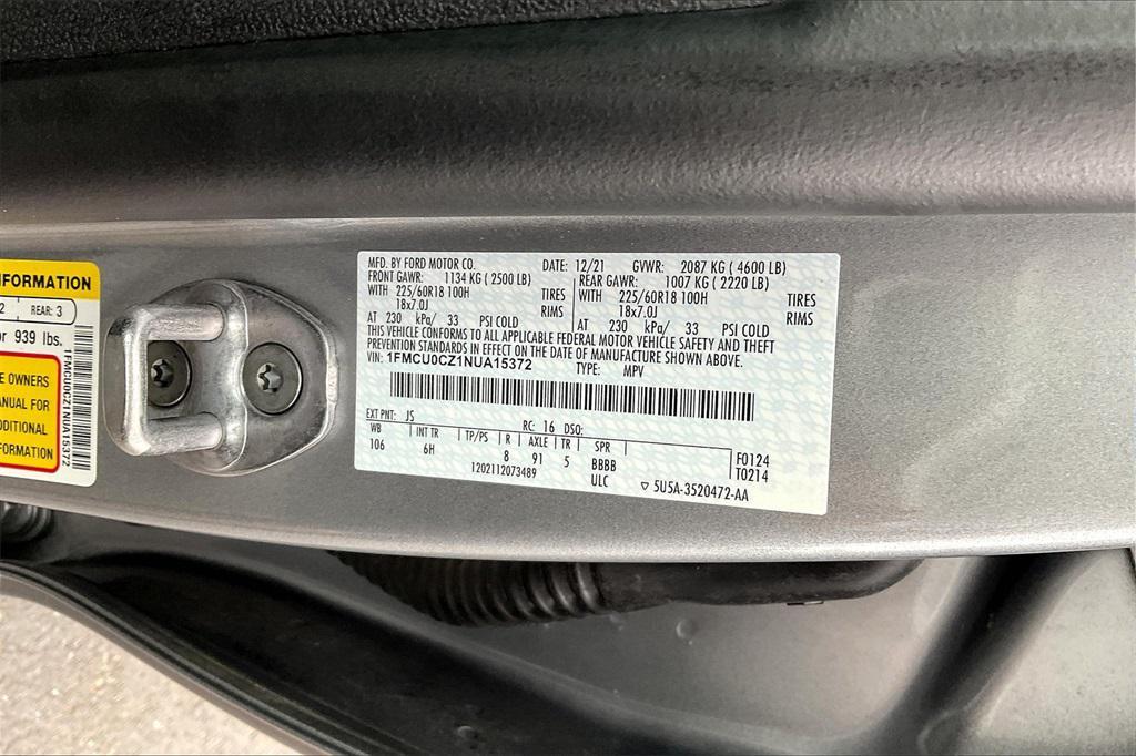 used 2022 Ford Escape car, priced at $19,978