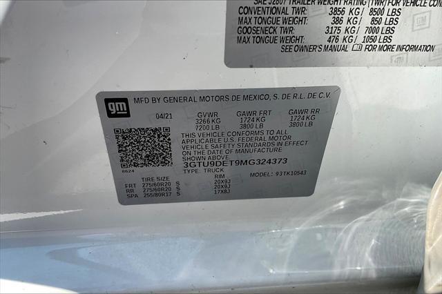 used 2021 GMC Sierra 1500 car, priced at $36,143
