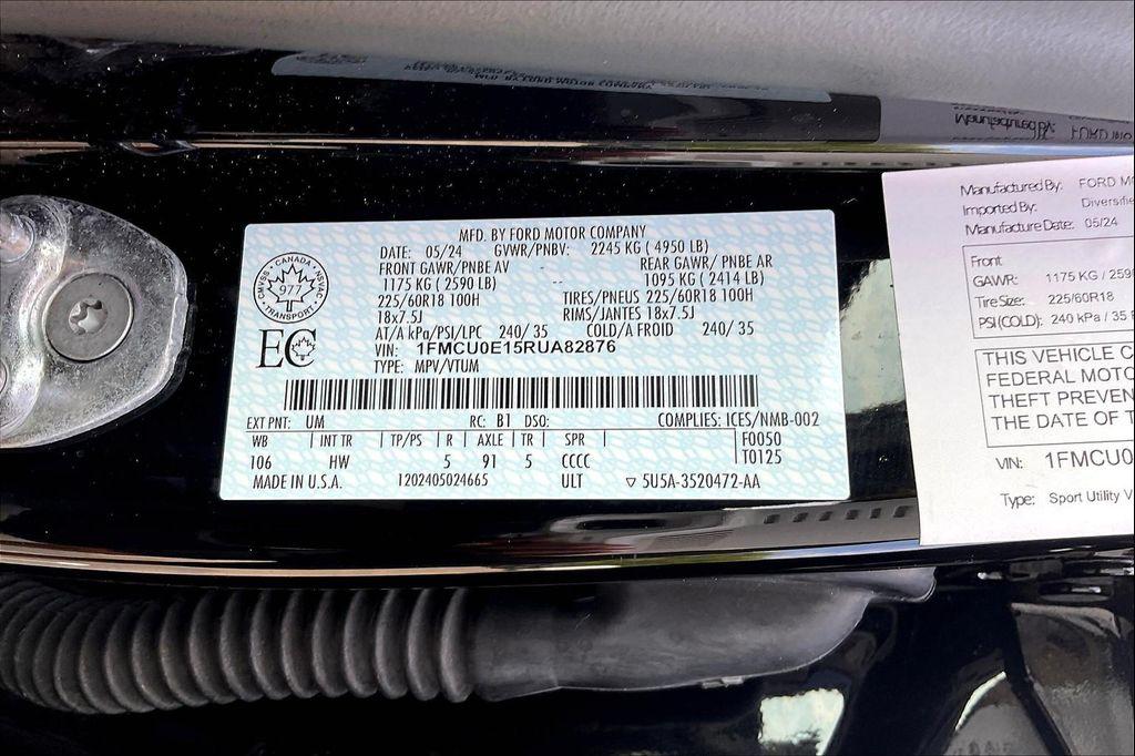 used 2024 Ford Escape PHEV car, priced at $29,200