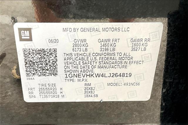 used 2020 Chevrolet Traverse car, priced at $22,959