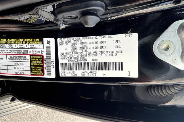used 2022 Toyota Tundra car, priced at $46,779