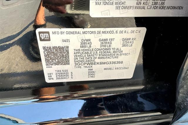 used 2021 Chevrolet Silverado 1500 car, priced at $26,560