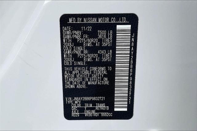 used 2023 Nissan Armada car, priced at $36,817